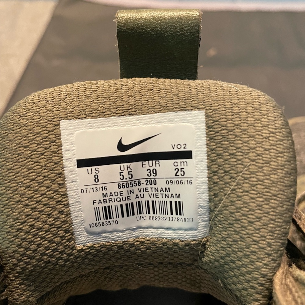 Nike Lunar Force 1 Flyknit Workboot Army Green - Picture 8 of 8